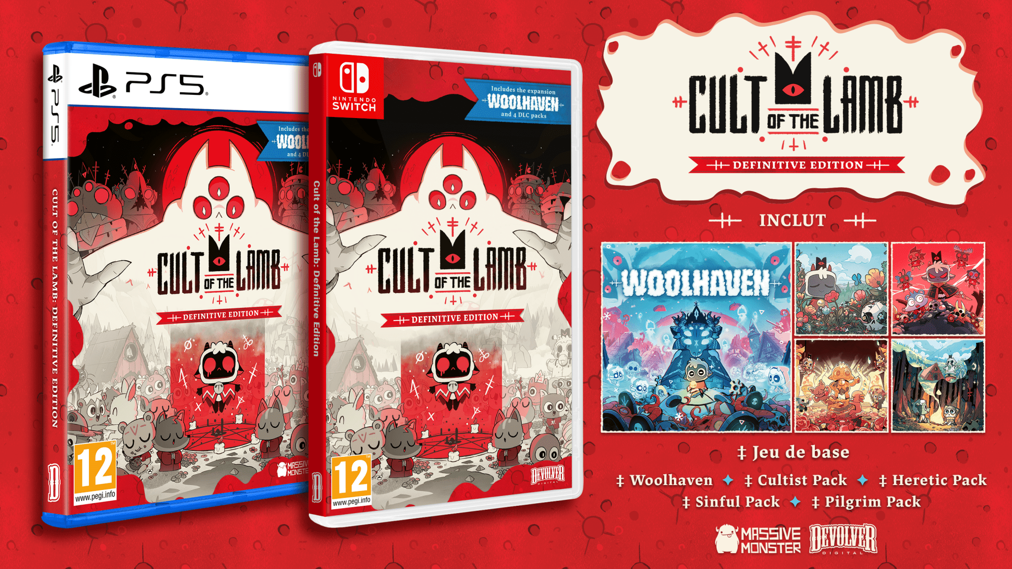 Cult of the Lamb Definitive Edition PS5 - Jeux Vidéo Physique - UIE - Shop Just for Games