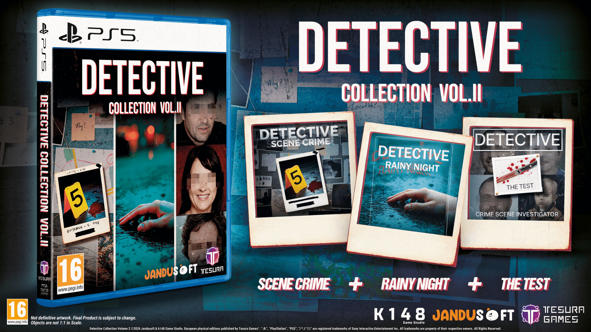 Detective Collection Vol. 2 PS5 - Jeux Vidéo Physique - TESURA - Shop Just for Games