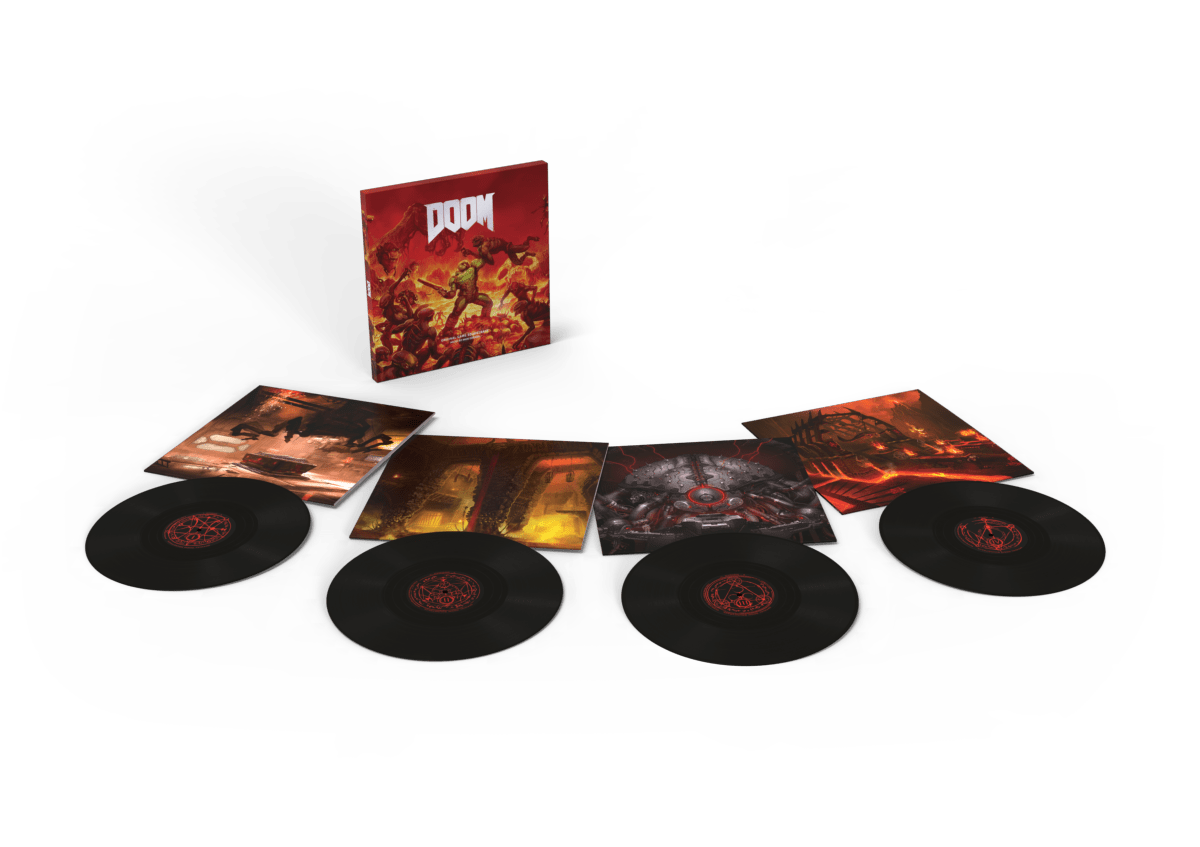 Doom 5th Anniversary Standard Edition 4 LP vinyles - Vinyles - Laced Records - Shop Just for Games