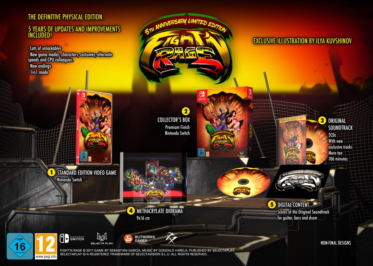 Fight'n Rage 5th Anniversary Limited Editon Nintendo SWITCH - Jeux Vidéo Physique - SELECTA PLAY - Shop Just for Games