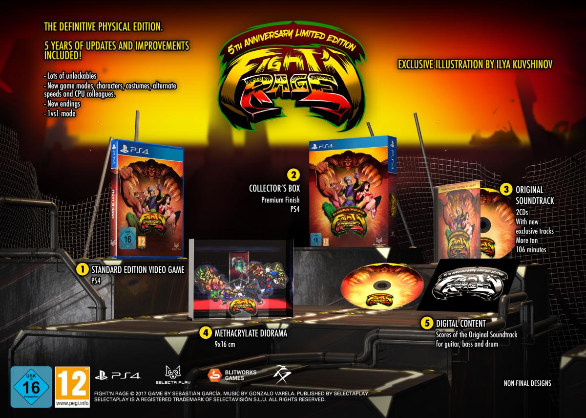 Fight'n Rage 5th Anniversary Limited Editon PS4 - Jeux Vidéo Physique - SELECTA PLAY - Shop Just for Games