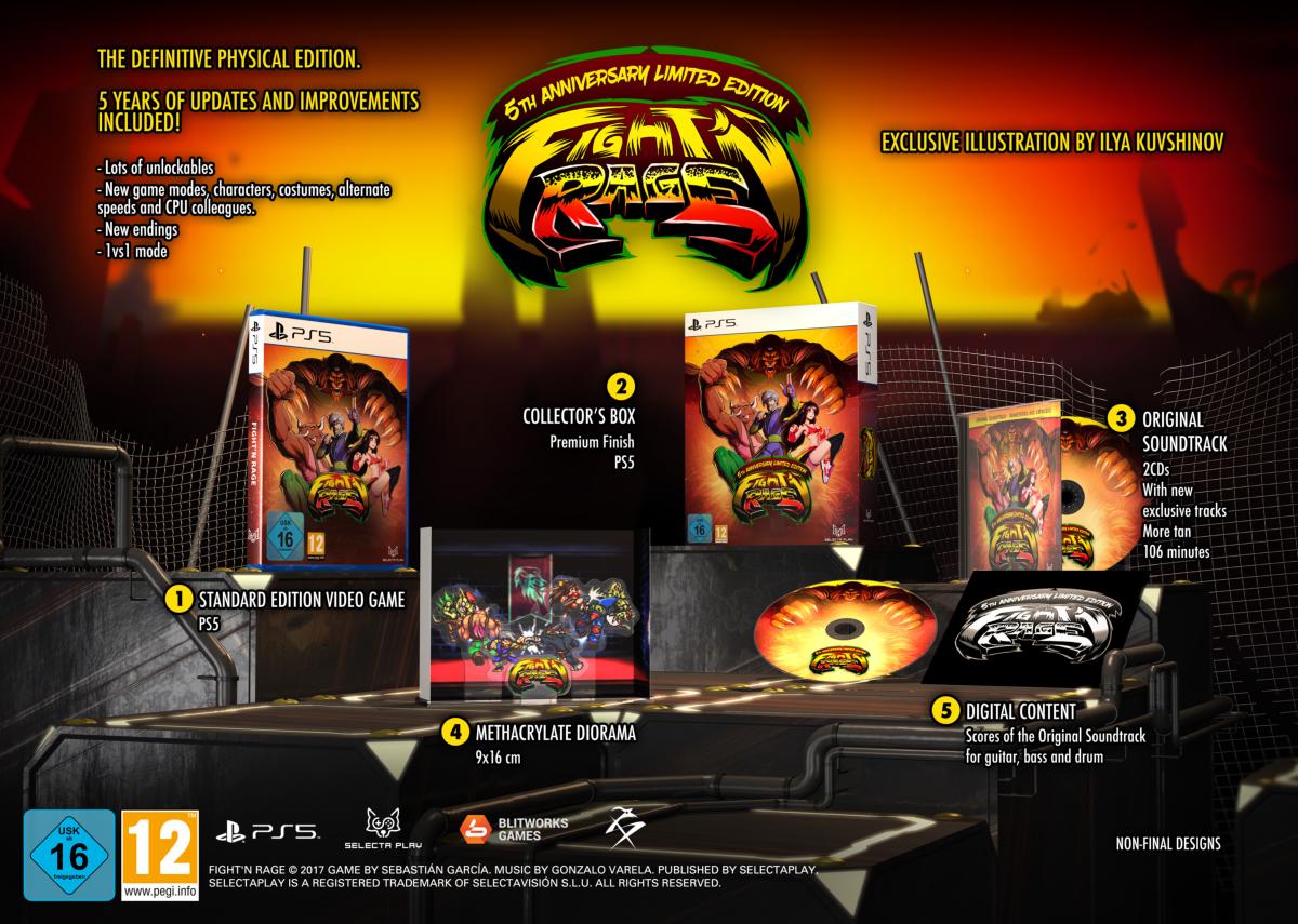 Fight'n Rage 5th Anniversary Limited Editon PS5 - Jeux Vidéo Physique - SELECTA PLAY - Shop Just for Games