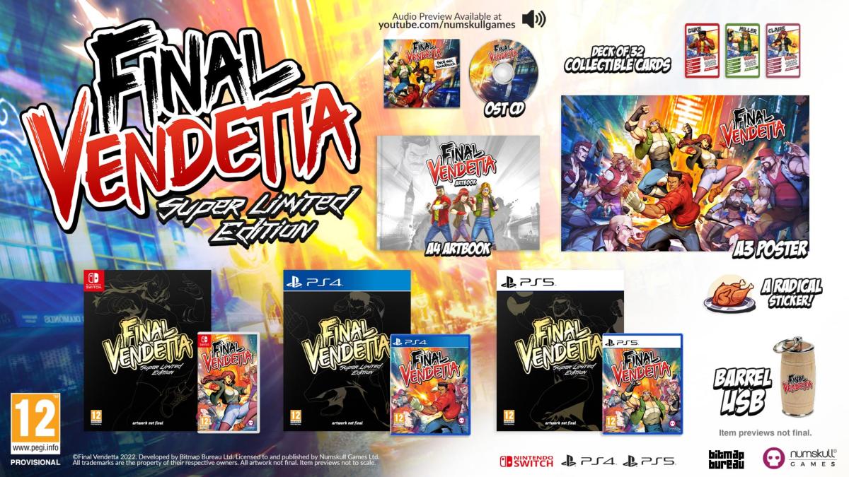 Final Vendetta Super Limited Edition PS4 - Jeux Vidéo Physique - NUMSKULL - Shop Just for Games