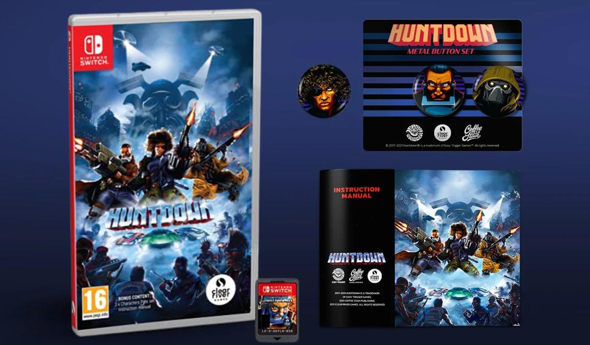 Huntdown Nintendo SWITCH - Jeux Vidéo Physique - Clear River Games - Shop Just for Games