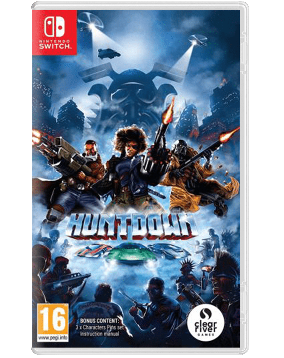 Huntdown Nintendo SWITCH - Jeux Vidéo Physique - Clear River Games - Shop Just for Games