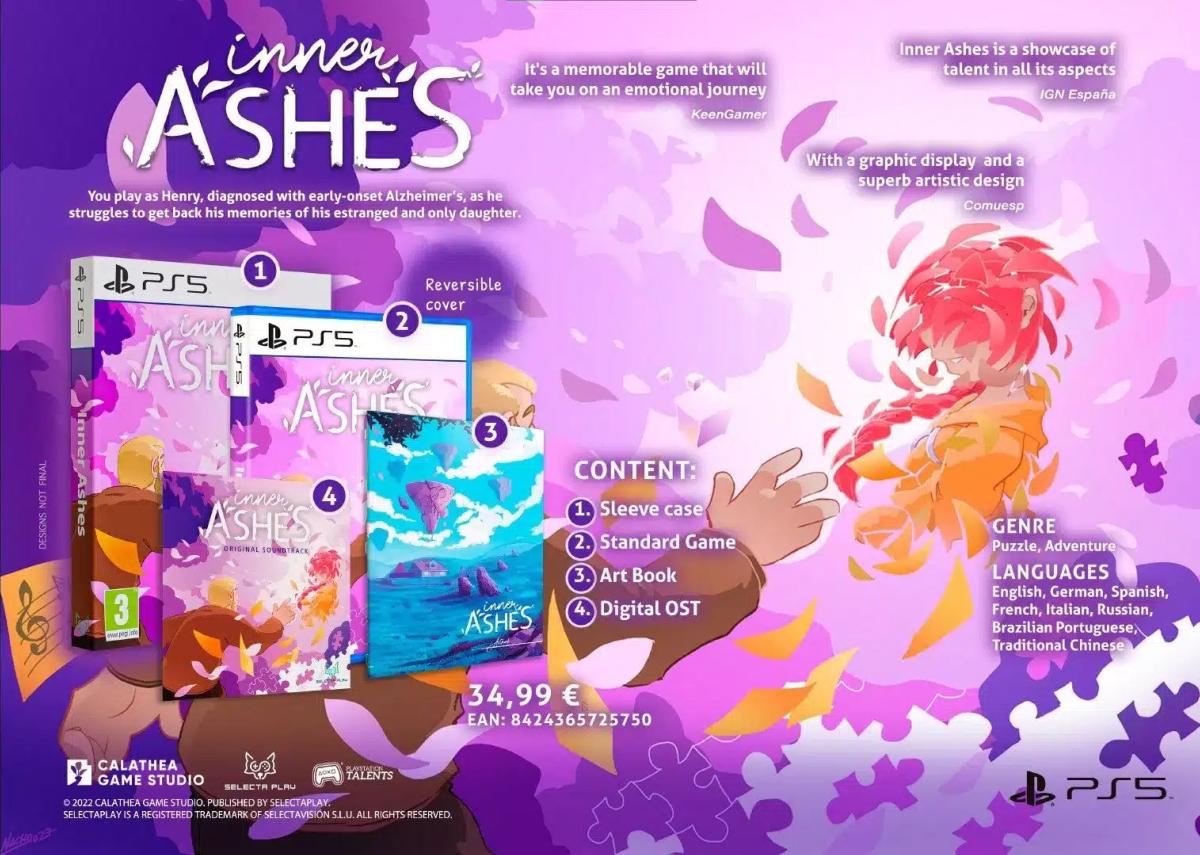 Inner Ashes Limited Edition PS5 - Jeux Vidéo Physique - SELECTA PLAY - Shop Just for Games