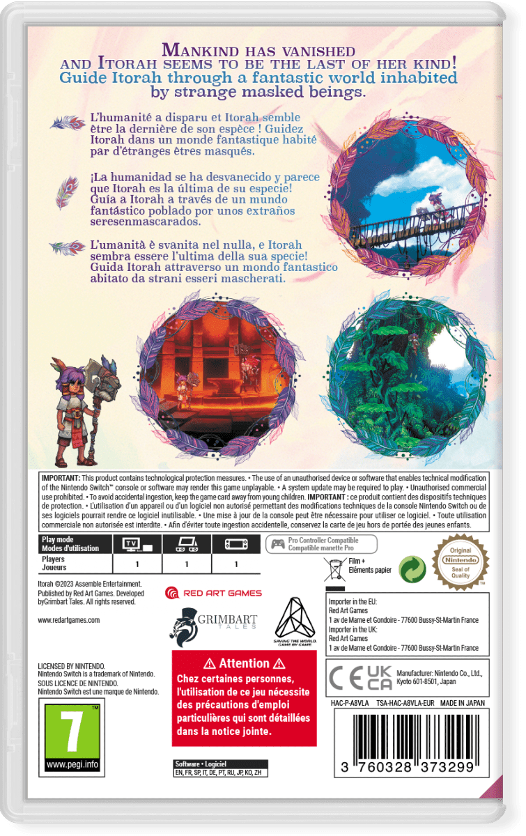 Itorah Nintendo SWITCH - Jeux Vidéo Physique - Red Art Games - Shop Just for Games