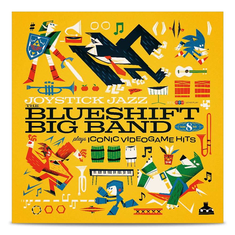 Joystick Jazz: The Blueshift Bigband Plays Iconic Video Game Hits Soundtrack Vinyle - 1LP - Vinyles - iam8bit - Shop Just for Games