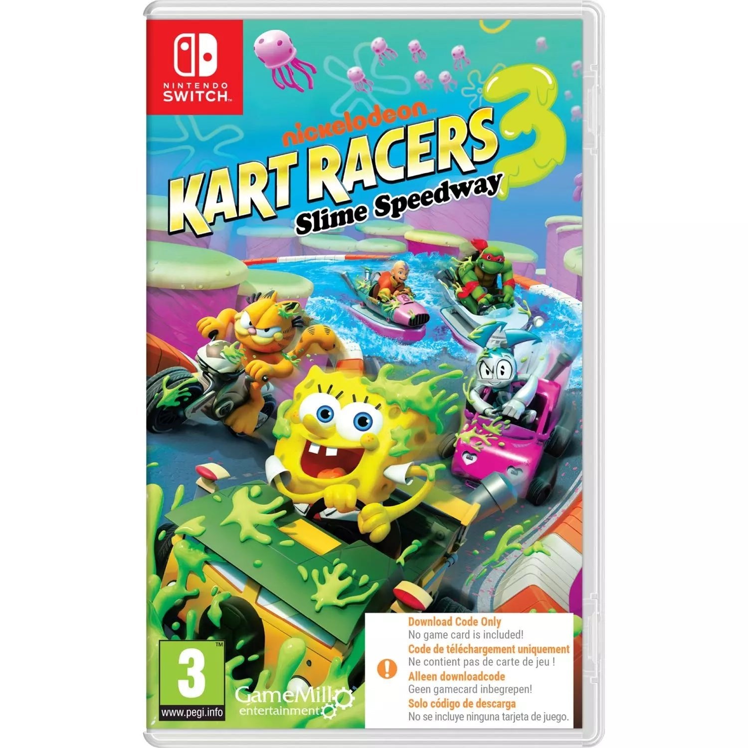 Nickelodeon Kart Racers 3 Slime Speedway 3 SWITCH (Code de téléchargement) - Jeux Vidéo Code de Téléchargement - GAMEMILL - Shop Just for Games
