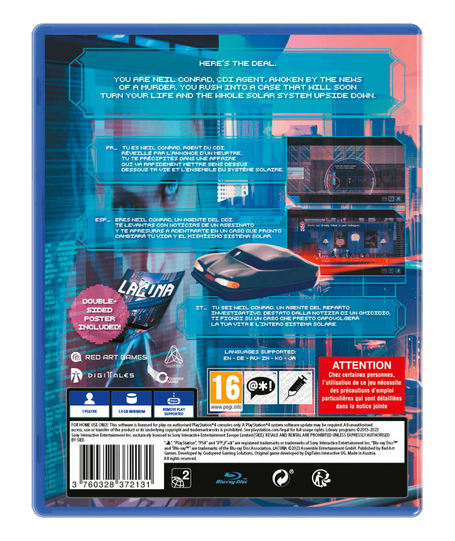 Lacuna PS4 - Jeux Vidéo Physique - Red Art Games - Shop Just for Games