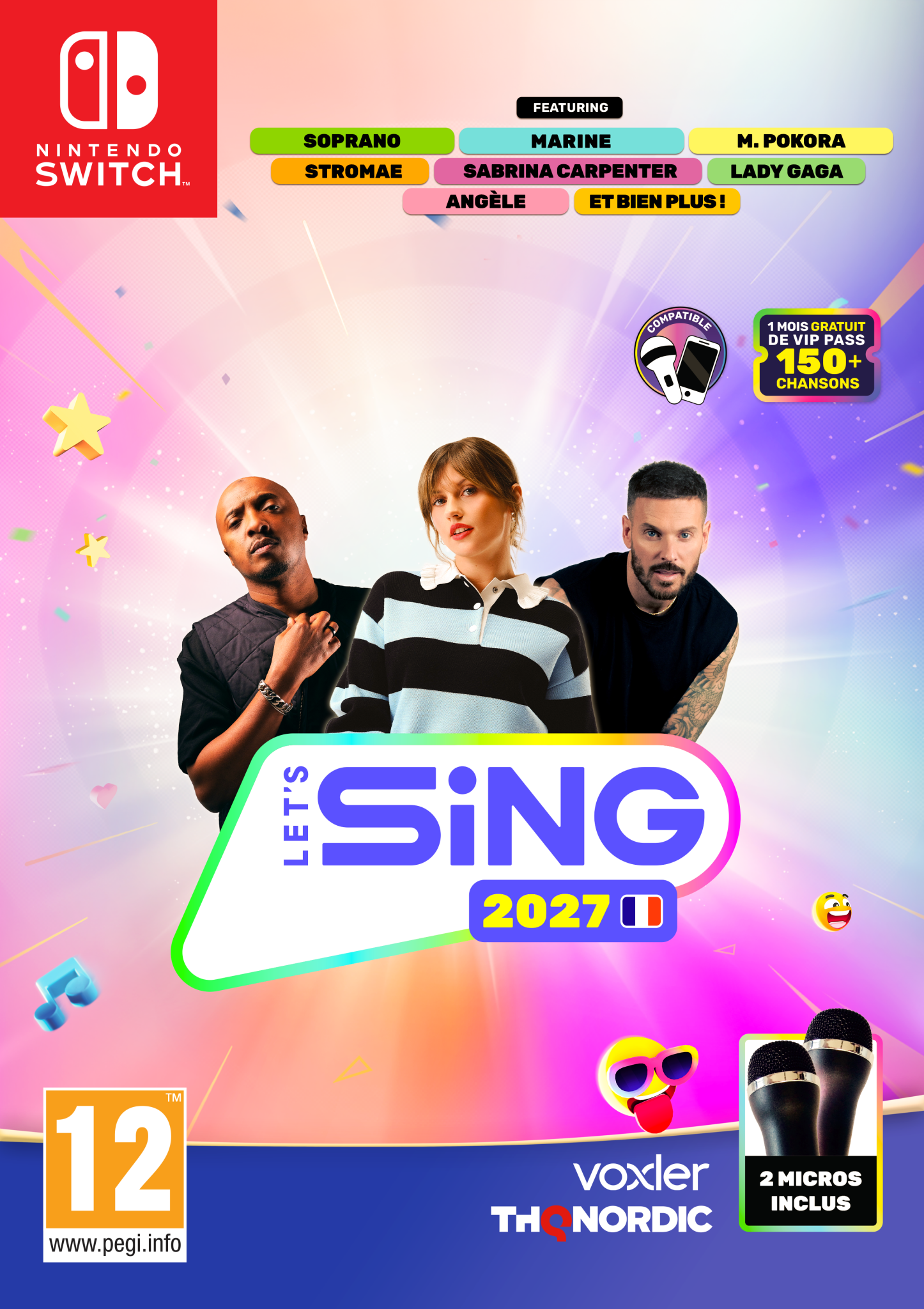 Let's Sing 2027 (bundle jeu + 2 micros) Nintendo Switch - Jeux Vidéo Physique - THQ NORDIC GAMES - Shop Just for Games