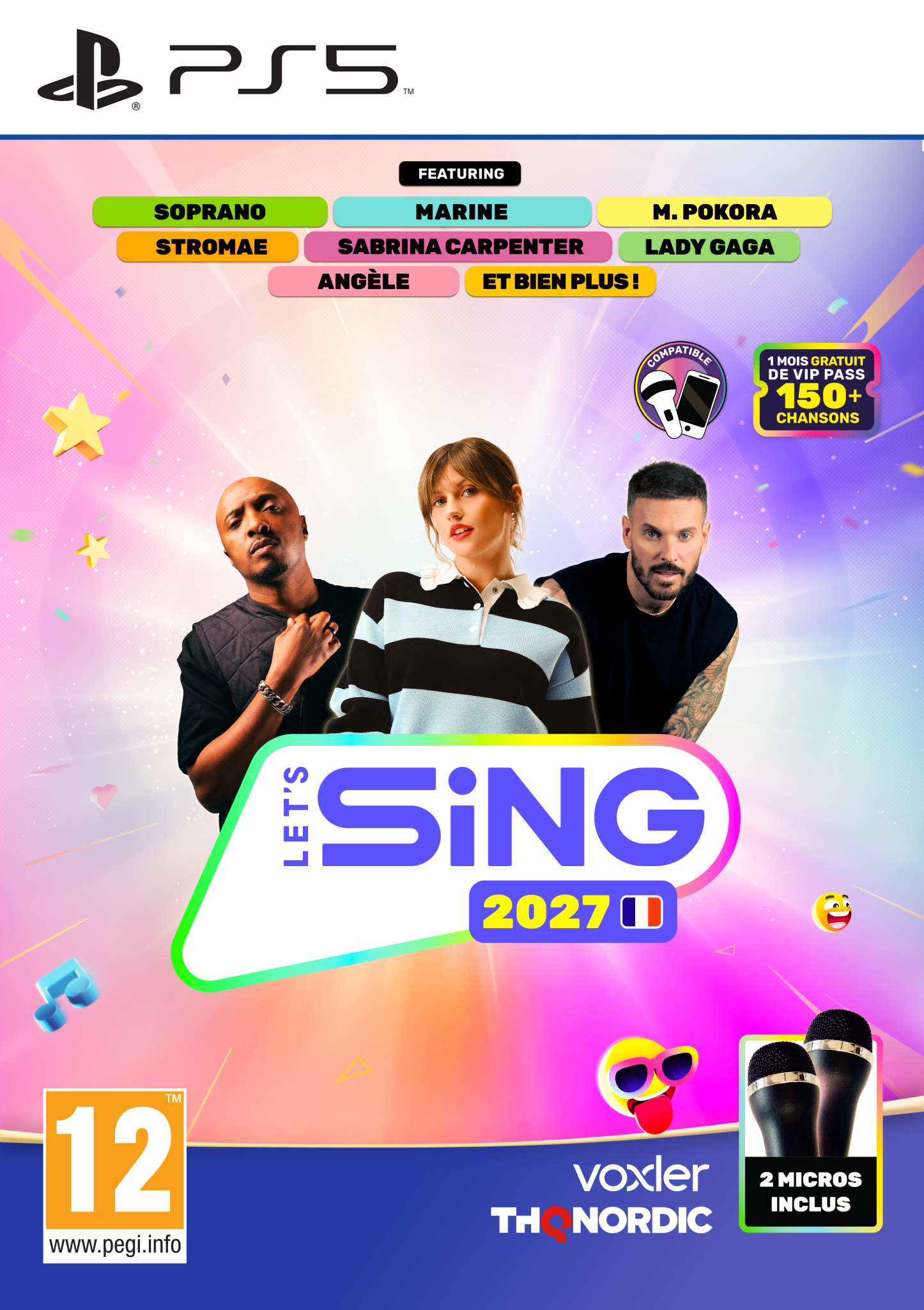 Let's Sing 2027 (bundle jeu + 2 micros) PS5 - Jeux Vidéo Physique - THQ NORDIC GAMES - Shop Just for Games