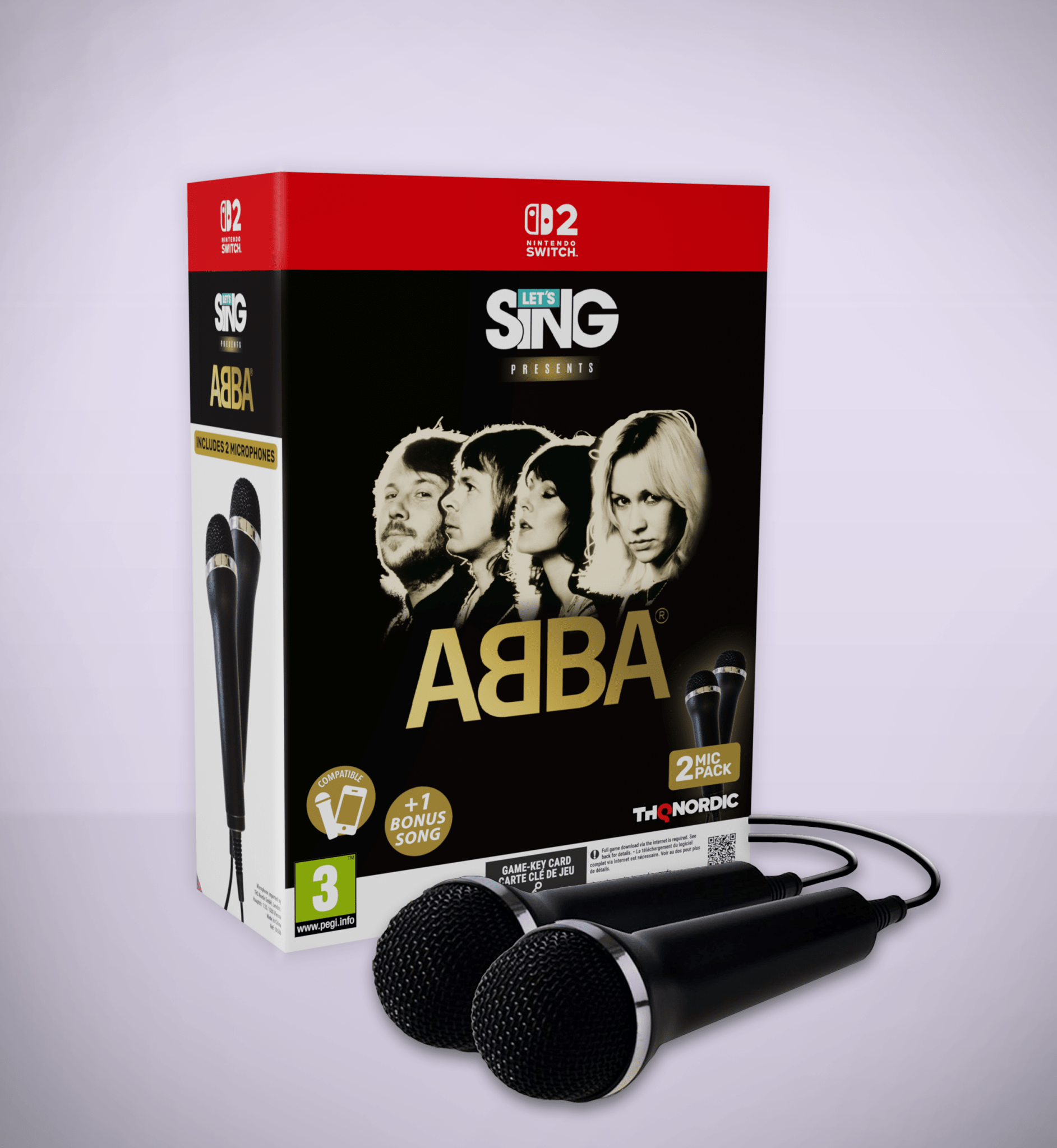 Let's Sing ABBA (bundle jeu + 2 micros) Switch 2 - Jeux Vidéo Physique - THQ NORDIC GAMES - Shop Just for Games