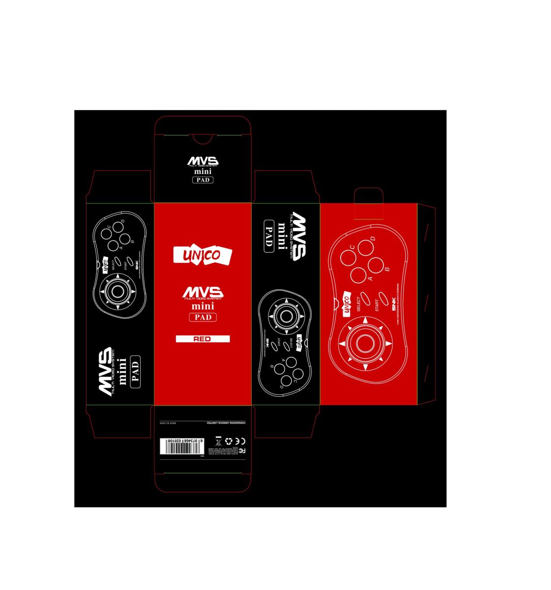 Manette MVS Mini compatible Neo Geo Mini - SNK (Rouge) - Manettes - SNK - Shop Just for Games