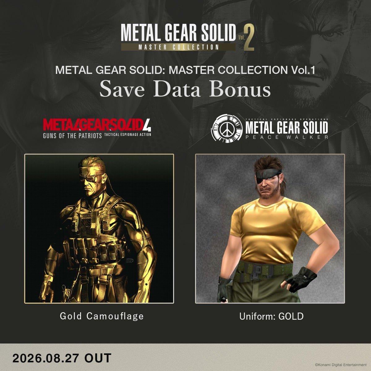 Metal Gear Solid: Master Collection Volume 2 Day One Edition Switch 2