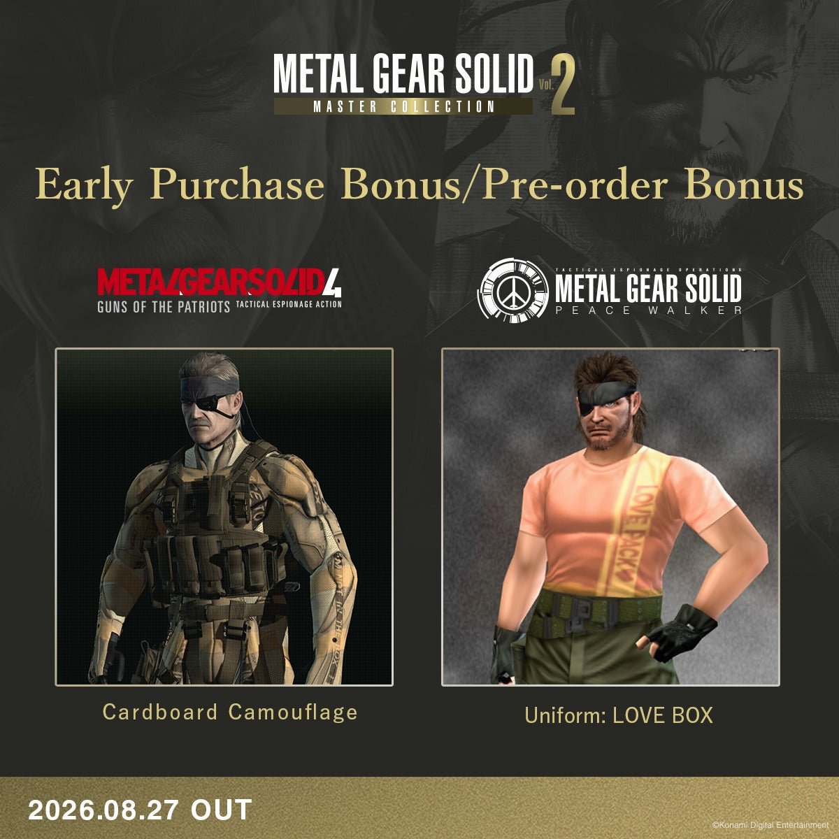 Metal Gear Solid: Master Collection Volume 2 Day One Edition Switch 2