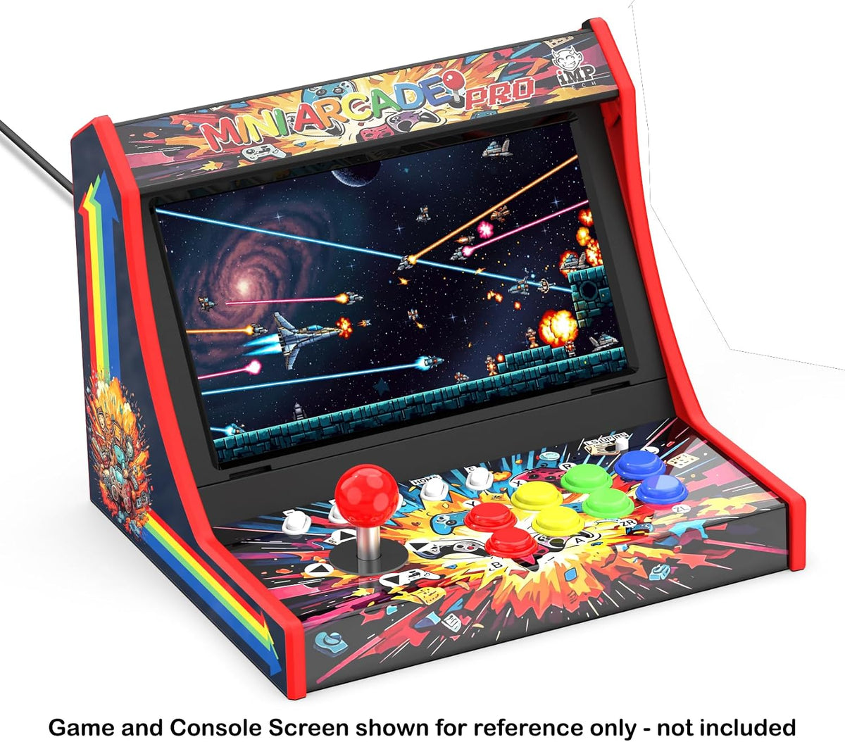 Mini Arcade Pro iMP Tech - Mini Borne Retro pour Nintendo Switch, OLED et Switch 2 - Borne arcade - IMP Gaming - Shop Just for Games