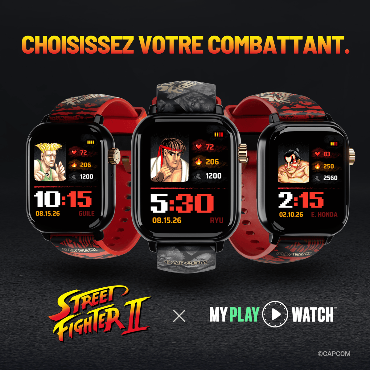 Montre My Play Watch - Street Fighter II - Accessoires - MY PLAY WATCH - Shop Just for Games
