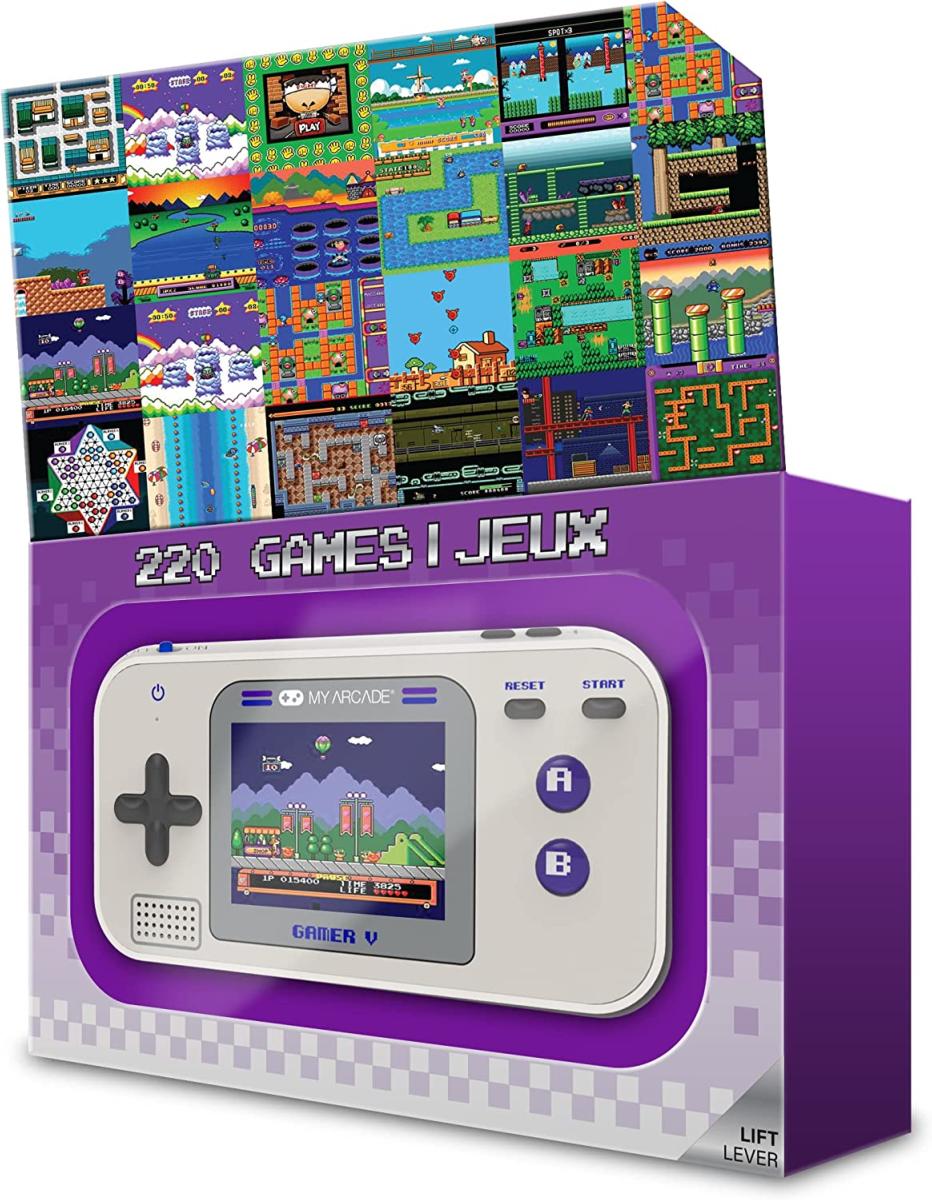 My arcade - Gamer V classique console portable gaming - Gris/violet - Console portable - My Arcade - Shop Just for Games