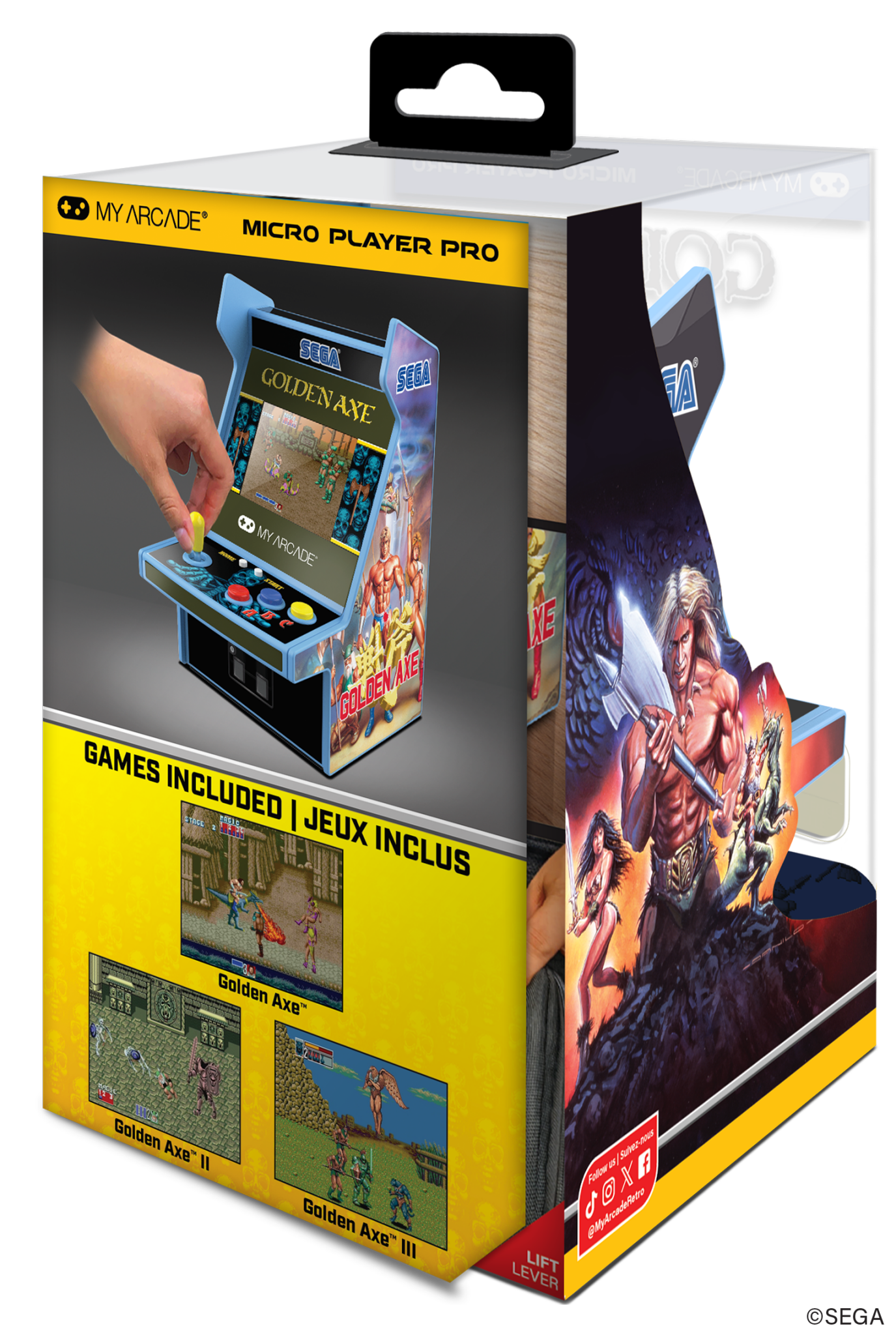 My Arcade - Golden Axe Micro Player Pro Portable Retro Arcade - Console portable - My Arcade - Shop Just for Games