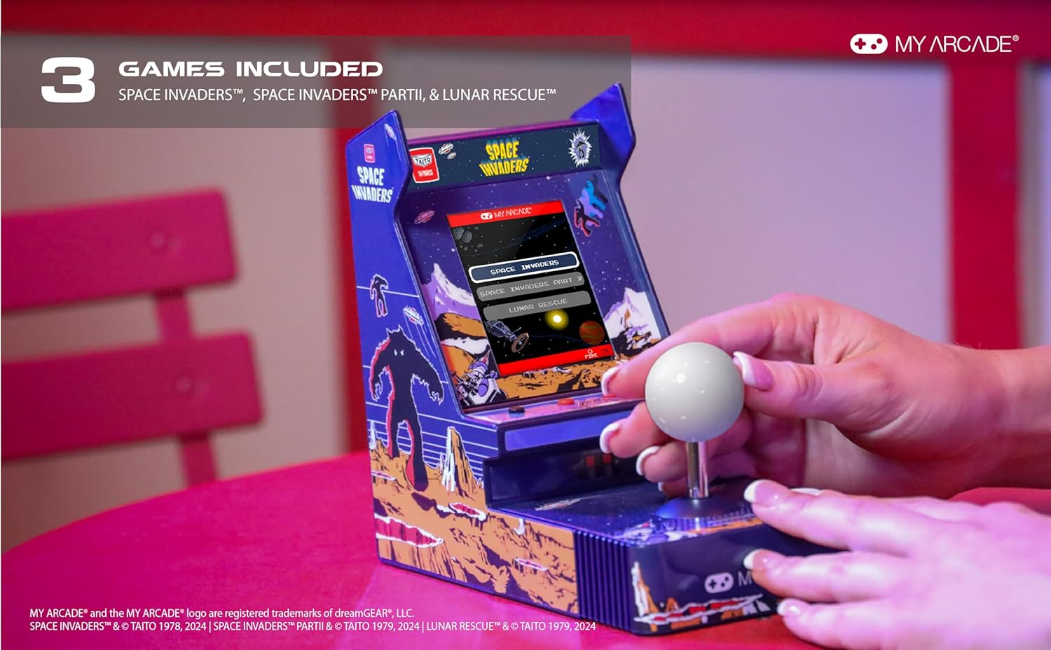 My Arcade - Joystick Player Portable Space Invaders - JUST FOR GAMES