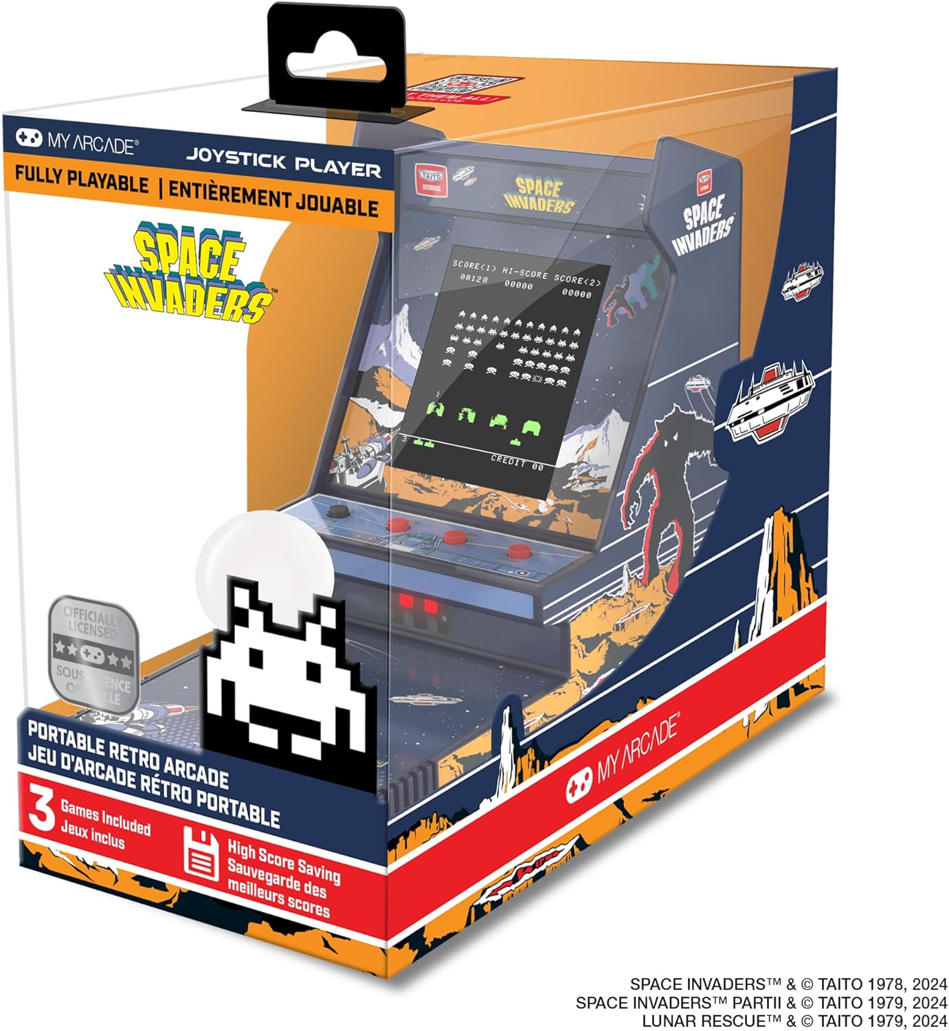 My Arcade - Joystick Player Portable Space Invaders - JUST FOR GAMES