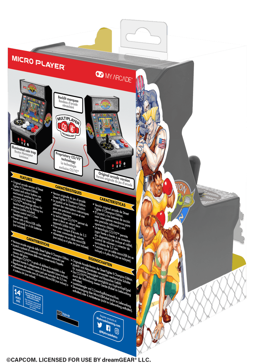 My Arcade - Micro Player Street Fighter II Champion Edition (Premium Edition) - Console portable - My Arcade - Shop Just for Games