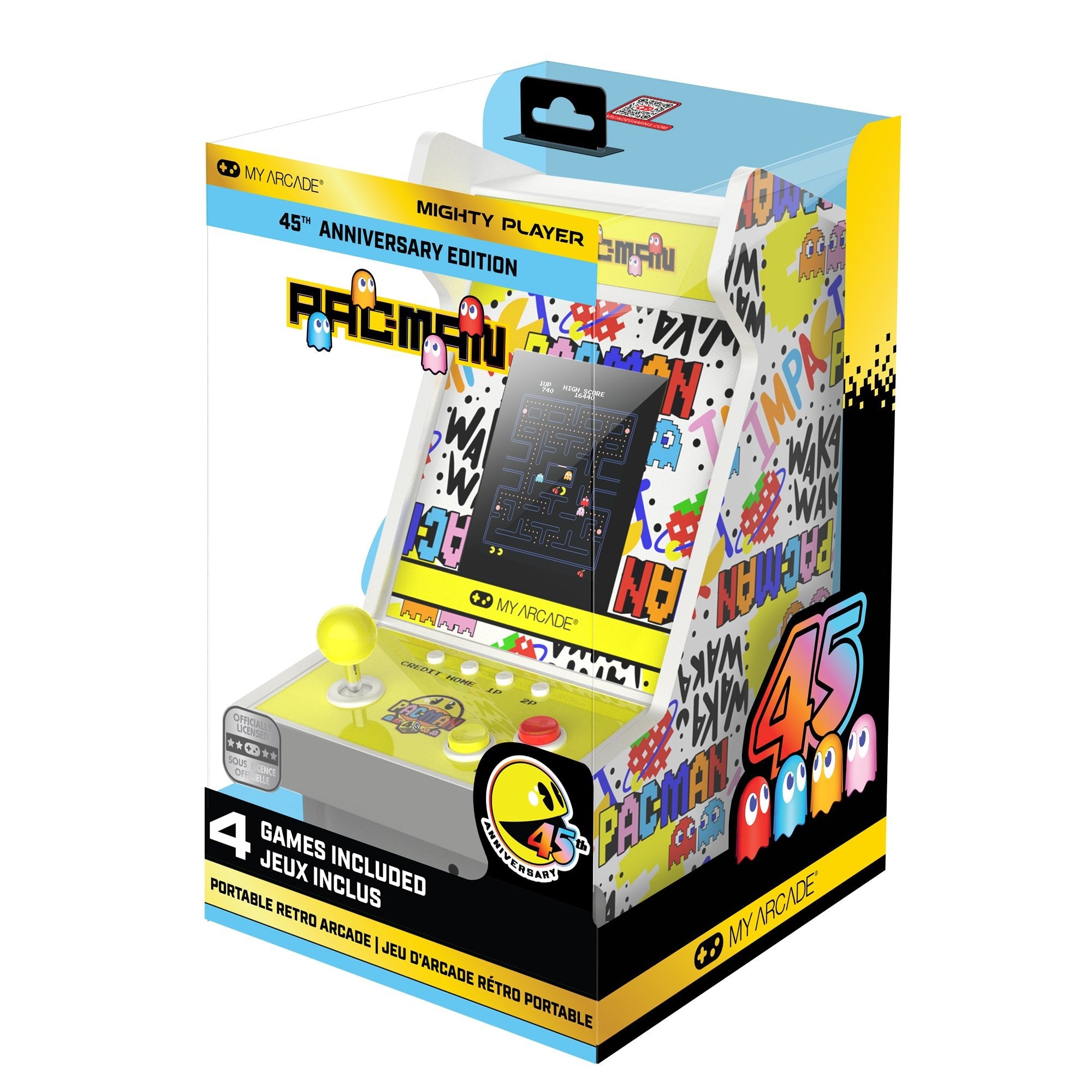 My Arcade - Mighty Player Pac - Man 45th Anniversary - Console portable - My Arcade - Shop Just for Games