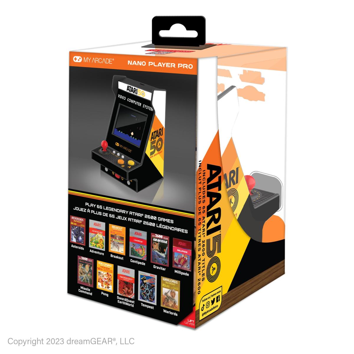 My Arcade - Nano Player PRO Atari 50th Anniversary (75 jeux intégrés) - Console portable - My Arcade - Shop Just for Games