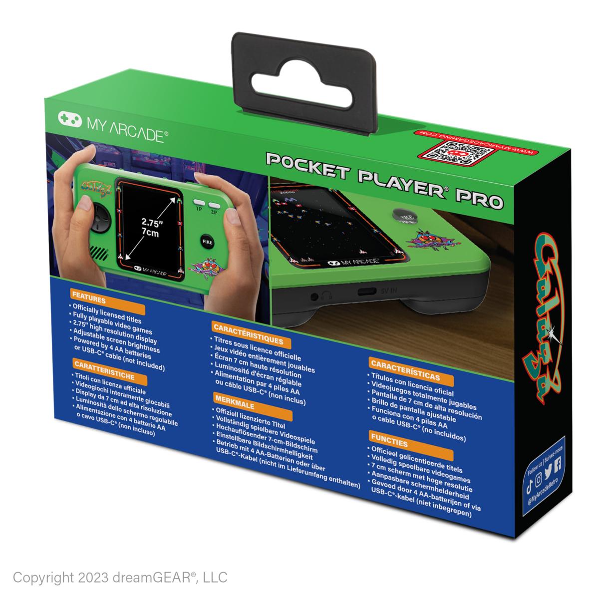 My Arcade - Pocket Player PRO Galaga + Galaxian Bandai - Namco - Mini Console Portable Retro - Console portable - My Arcade - Shop Just for Games