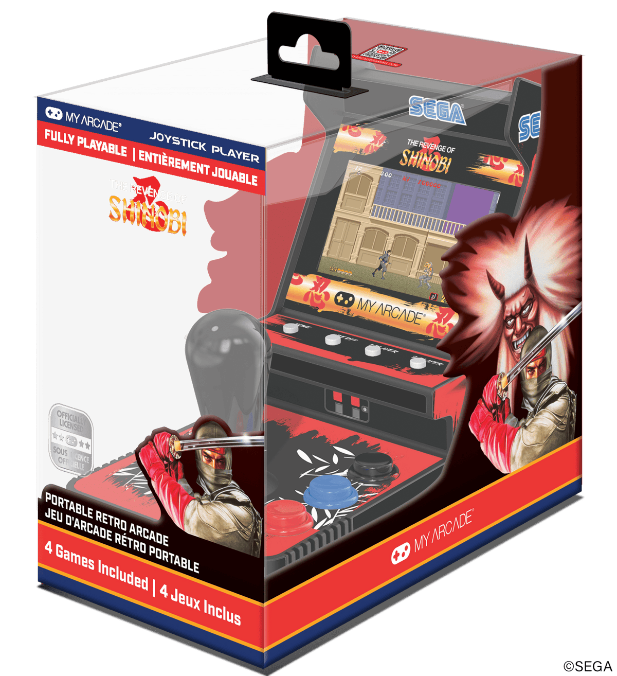 My Arcade Shinobi Joystick Player portable retro arcade - Console portable - My Arcade - Shop Just for Games