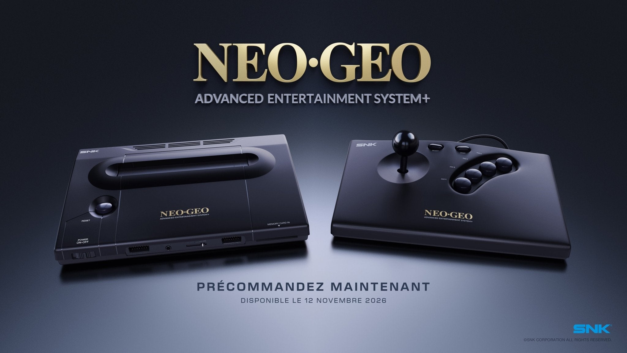 NEO GEO AES+ black console - Retrogaming