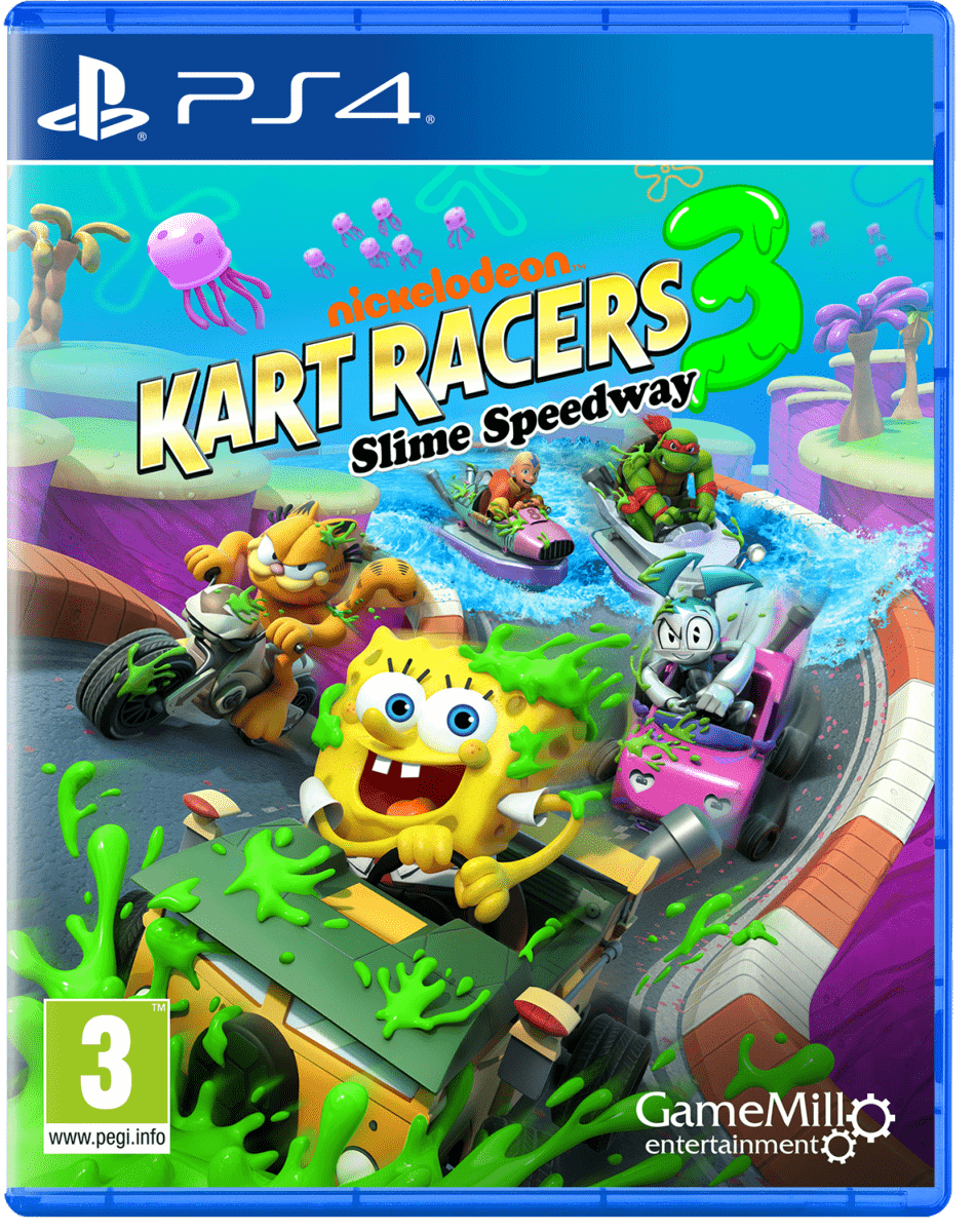 Nickelodeon Kart Racers 3 Slime Speedway 3 PS4 - Jeux Vidéo Physique - GAMEMILL - Shop Just for Games