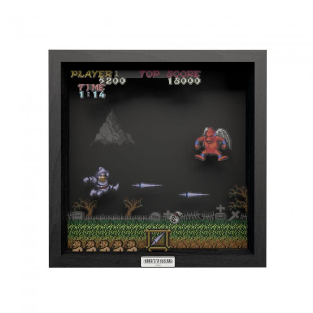 Pixel Frames - Ghost N Goblins Red Arremer - 23x23 cm - Pixel Frames - Level Up Labs - Shop Just for Games