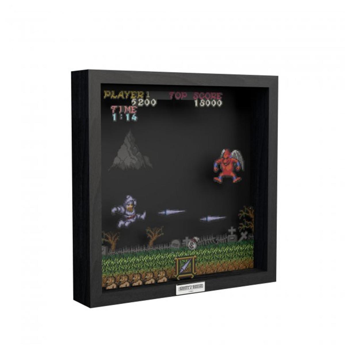Pixel Frames - Ghost N Goblins Red Arremer - 23x23 cm - Pixel Frames - Level Up Labs - Shop Just for Games