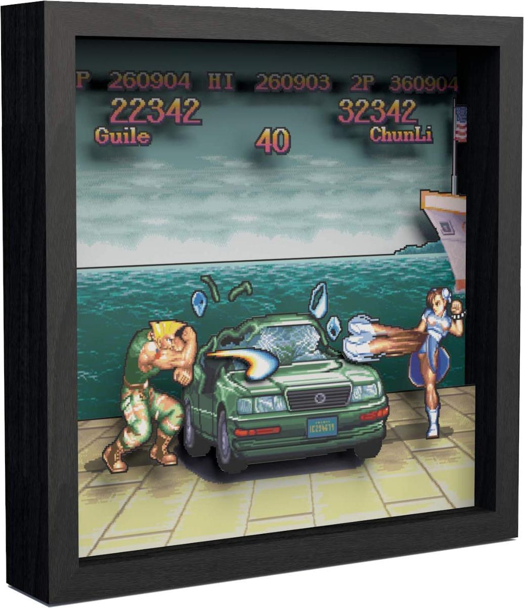 Pixel Frames Street Fighter II : Car Scene - 23 x 23 cm - Pixel Frames - Level Up Labs - Shop Just for Games