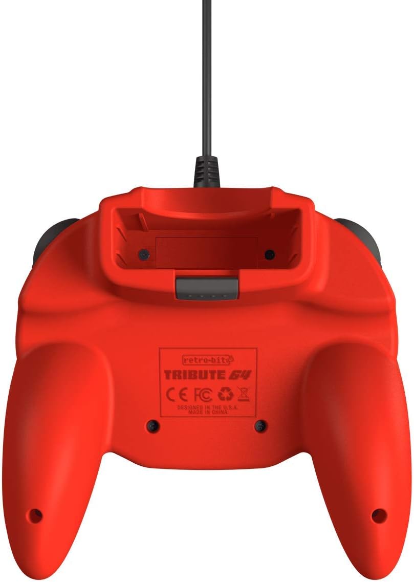 Retrobit - Tribute 64 USB Wired Controller - Red - Manettes - retro-bit - Shop Just for Games