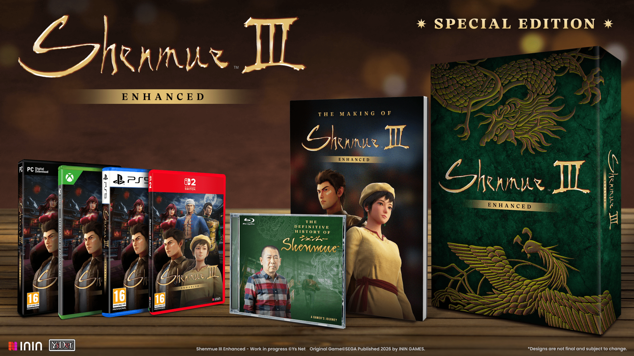 Shenmue III Enhanced - Special Edition PC (Steam Code) - Jeux Vidéo Physique - ININ Games - Shop Just for Games