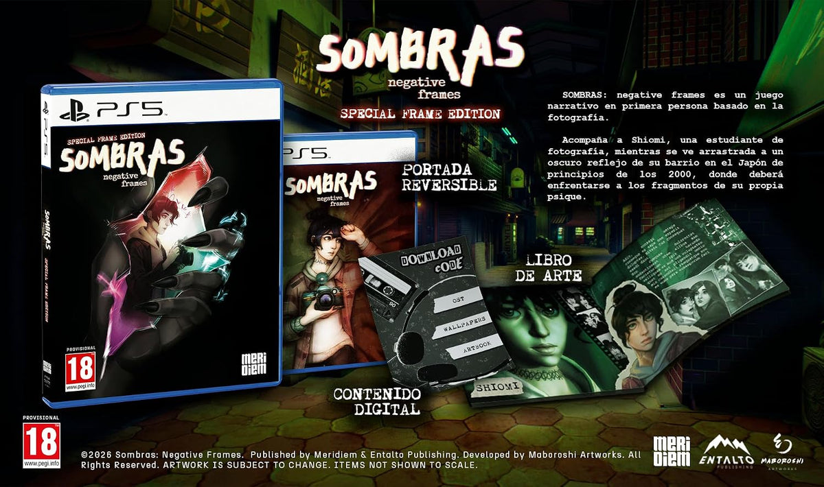 SOMBRAS : negative frames Special Frames Edition PS5 - Jeux Vidéo Physique - MICROIDS - Shop Just for Games
