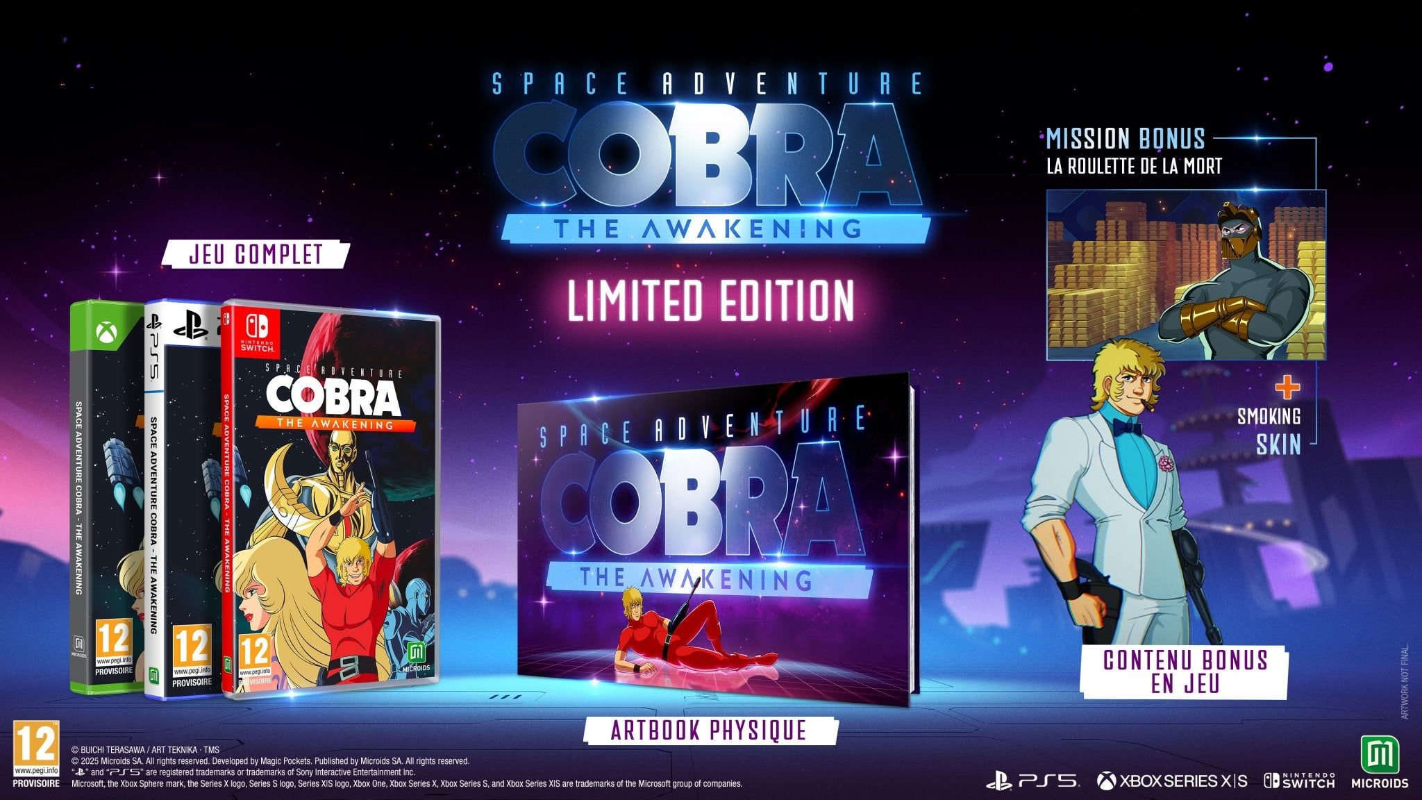 SPACE ADVENTURE COBRA - THE AWAKENING Limited Edition SWITCH - Jeux Vidéo Physique - MICROIDS - Shop Just for Games