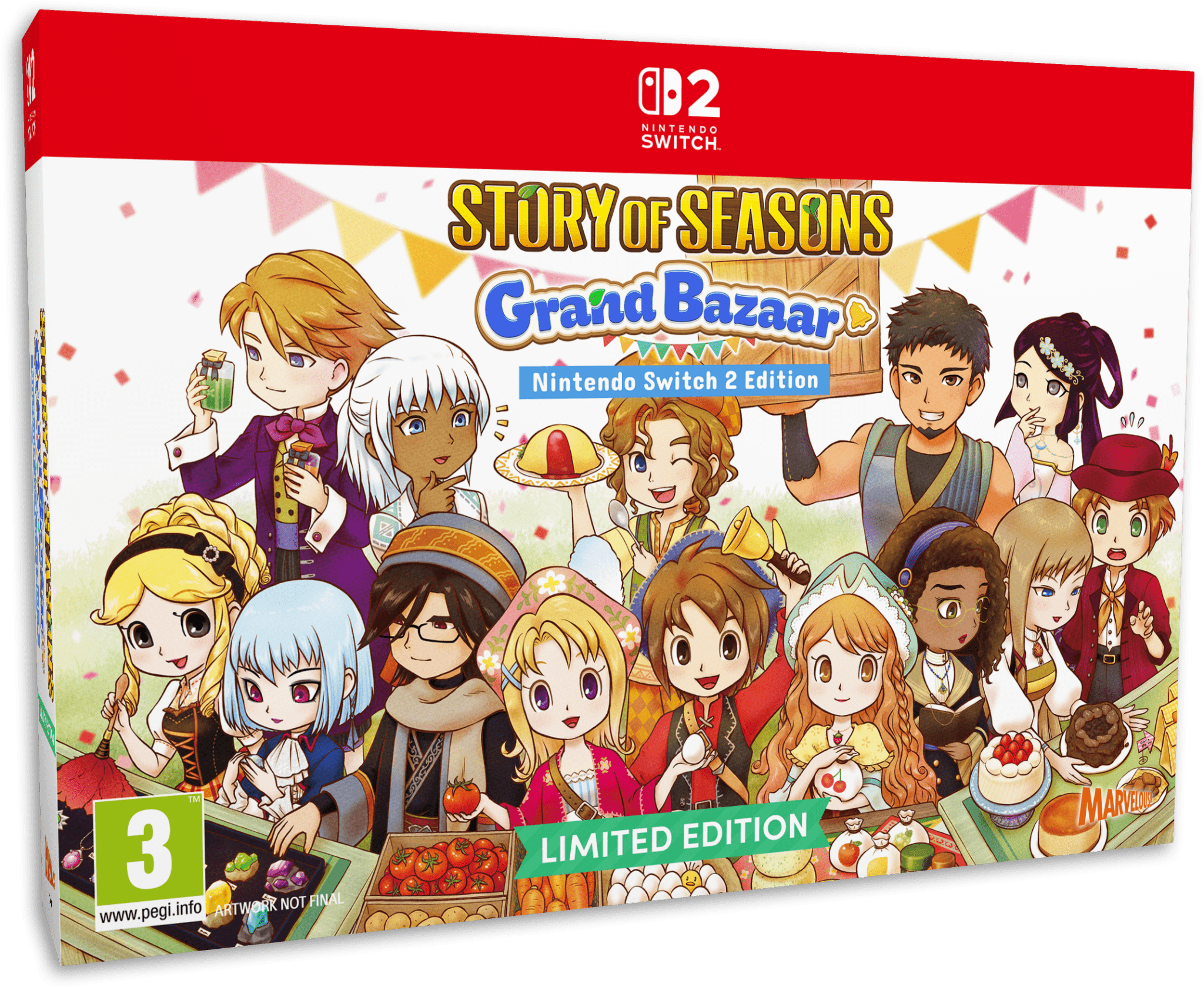 Story of Seasons : Grand Bazaar Limited Edition SWITCH 2 - Jeux Vidéo Physique - MARVELOUS - Shop Just for Games