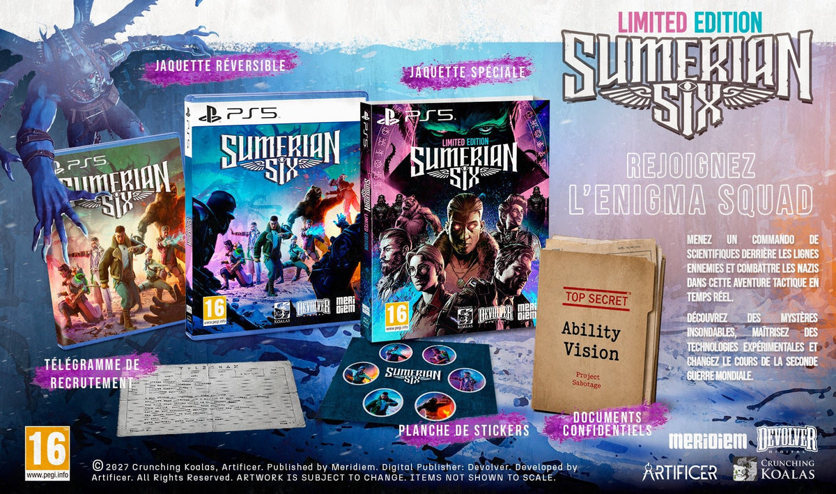 SUMERIAN SIX LIMITED EDITION Playstation 5 - Jeux Vidéo Physique - Meridiem - Shop Just for Games