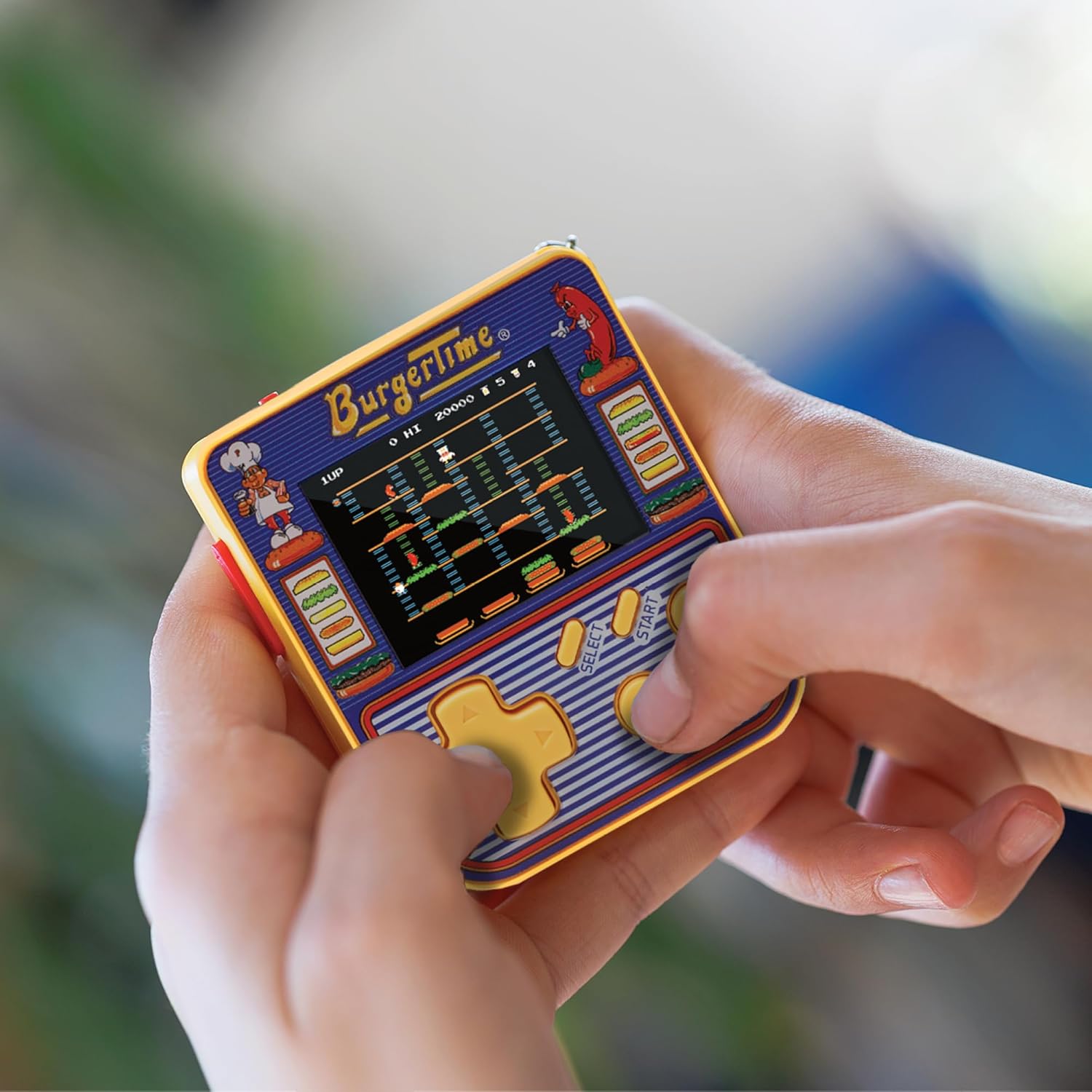Super Micro Data East Burger Time Gamer Keychain
