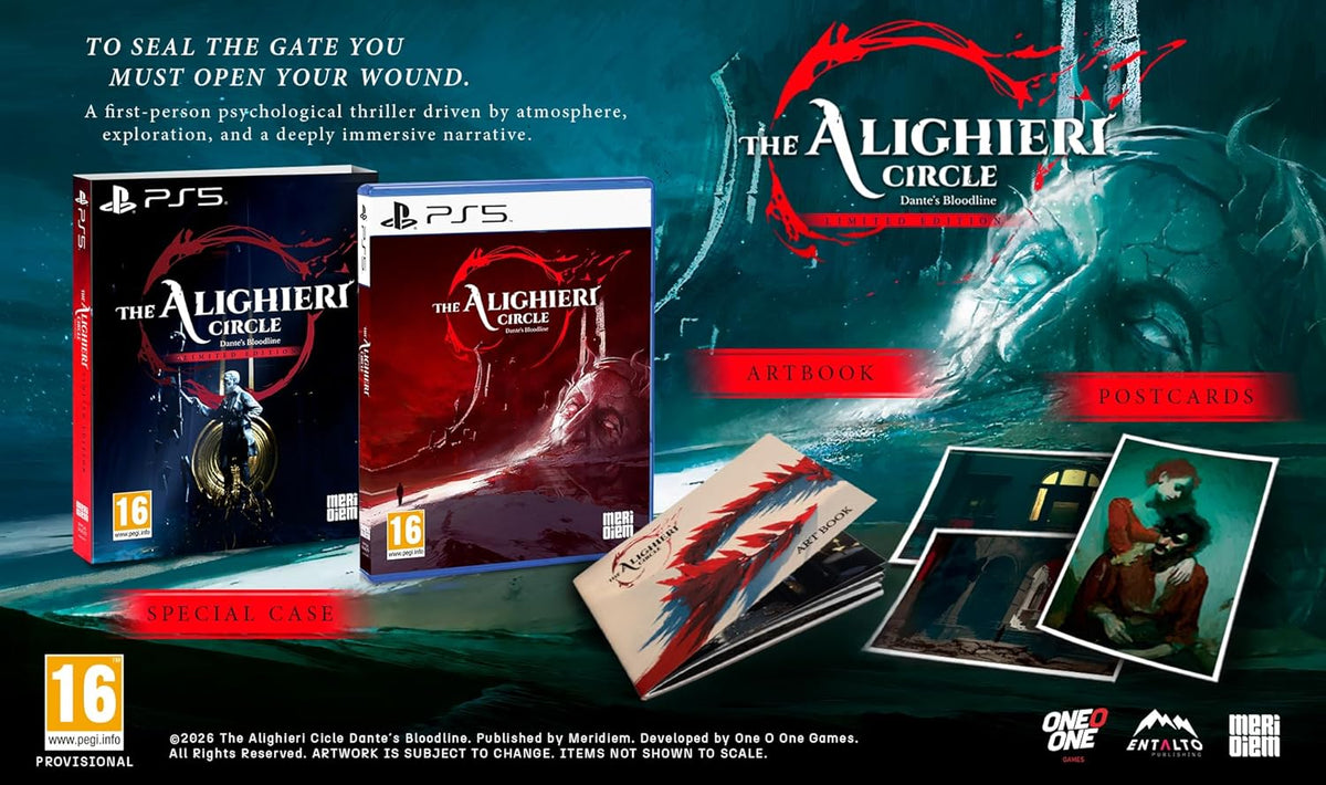 THE ALIGHIERI CIRCLE : DANTE'S BLOODLINE LIMITED EDITION PS5 - Jeux Vidéo Physique - Meridiem - Shop Just for Games