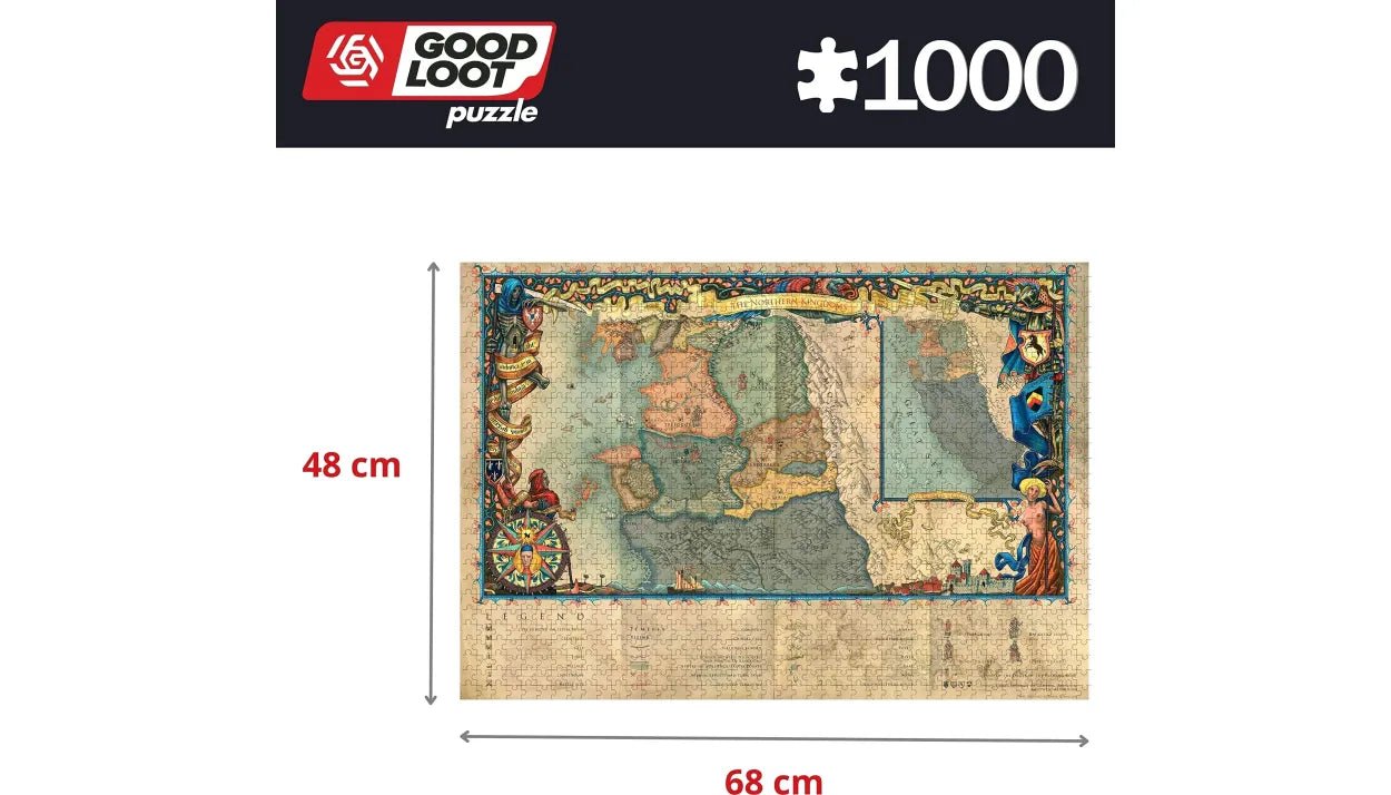 The Witcher The Northern Kingdoms Puzzle 1000 pièces - Puzzles - CENEGA - Shop Just for Games