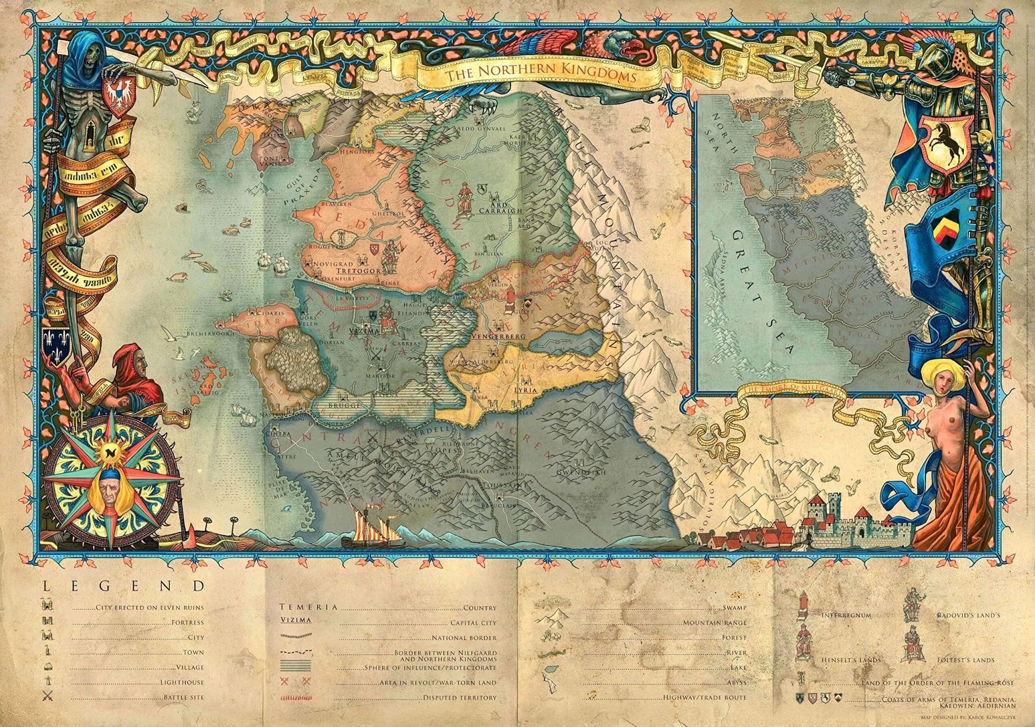 The Witcher The Northern Kingdoms Puzzle 1000 pièces - Puzzles - CENEGA - Shop Just for Games