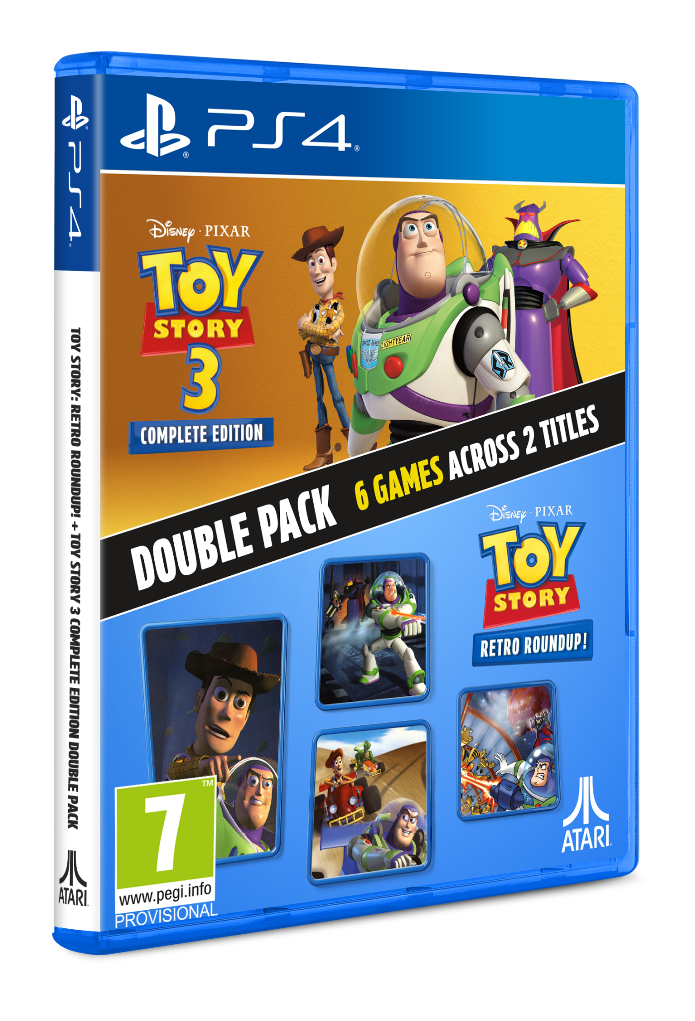 Toy Story 3 Complete + Retro Roundup Double Pack PS4 - Jeux Vidéo Physique - UIE - Shop Just for Games